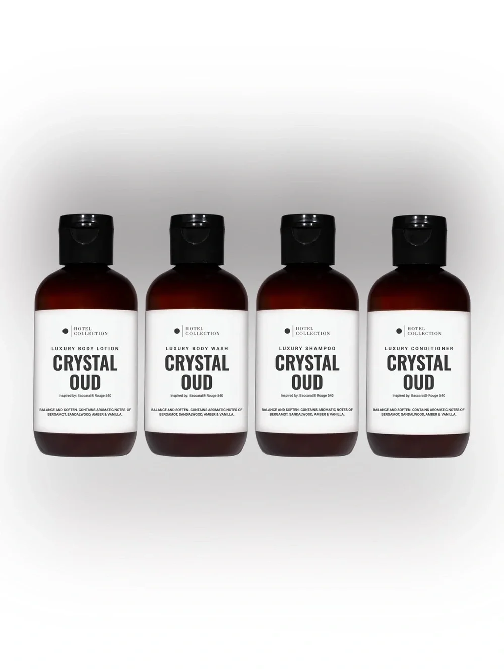 Crystal Oud Luxury - SET of 4 travel body care